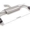 Hinterauspuff Volkswagen Golf Mk8 CD zugelassen Carbon Shot - Ragazzon 50.1020.74