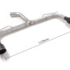 Tubo posteriore scarico Volkswagen Golf Mk8 CD Gruppo N Sport Line Black – Ragazzon 50.1025.61B