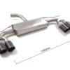 Scarico posteriore Audi A3 8Y omologato Carbon Shot – Ragazzon 50.1109.84