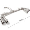Hinterrohr Auspuff Audi A3 8Y homologiert Sport Line - Ragazzon 50.1110.64