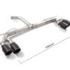 Endrohr Auspuff Audi A3 8Y homologiert Sport Line Black - Ragazzon 50.1110.64B
