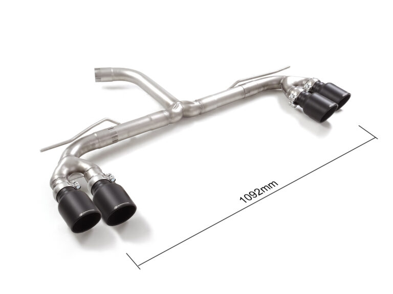 Tubo posteriore scarico Audi A3 8Y Gruppo N Sport Line Black - Ragazzon 50.1110.64B
