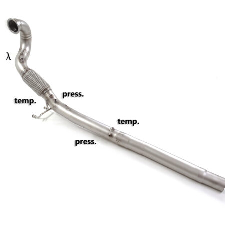 Tubo sostituzione catalizzatore Gr.N inox con rimozione filtro antiparticolato. Presenti tutti gli attacchi delle son... - Ragazzon 50.1230.80