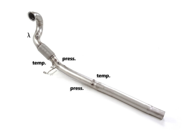 Tubo sostituzione catalizzatore Gr.N inox con rimozione filtro antiparticolato. Presenti tutti gli attacchi delle son... - Ragazzon 50.1230.80