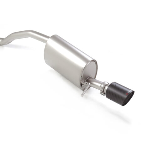 Posteriore inox con terminale rotondo 100 mm Carbon Shot per Skoda Kamiq - Ragazzon 50.1249.74