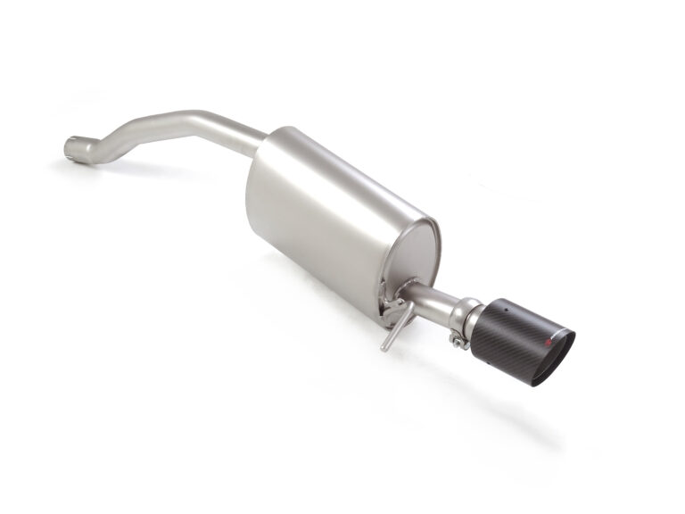 Posteriore inox con terminale rotondo 100 mm Carbon Shot per Skoda Kamiq - Ragazzon 50.1249.74