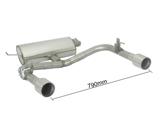 Scarico posteriore Toyota Celica Mk7 T23 omologato - Ragazzon 50.0066.06