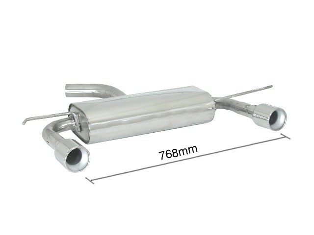 Scarico posteriore Audi A3 8P omologato - Ragazzon 50.0153.05