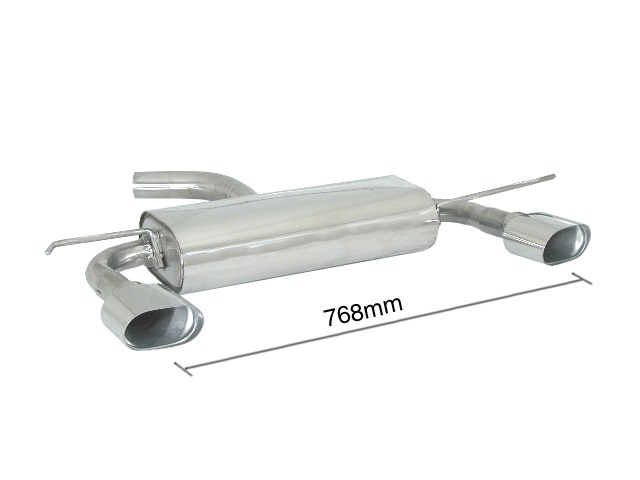 Scarico posteriore Seat Leon Mk2 1P omologato - Ragazzon 50.0157.11
