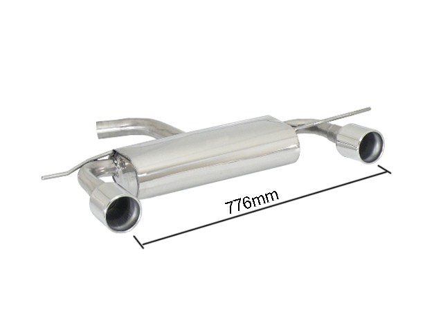 Scarico posteriore Volkswagen Golf Mk6 1K omologato - Ragazzon 50.0252.06