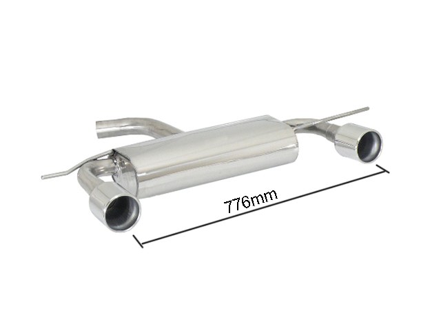 Scarico posteriore Volkswagen Scirocco Mk3 13 omologato - Ragazzon 50.0262.06