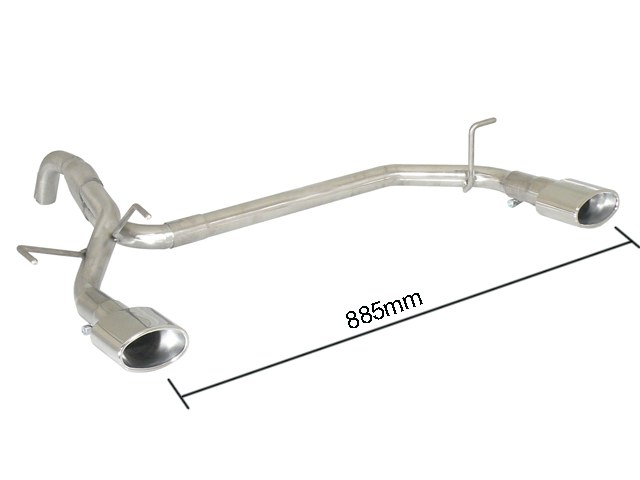 Scarico posteriore Fiat 500 312 omologato - Ragazzon 50.0344.10