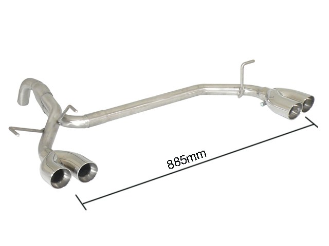 Scarico posteriore Fiat 500 312 omologato Sport Line - Ragazzon 50.0344.56