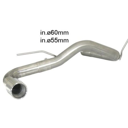 Tubo posteriore scarico BMW Serie 1 F20/F21 Gruppo N - Ragazzon 50.0411.05