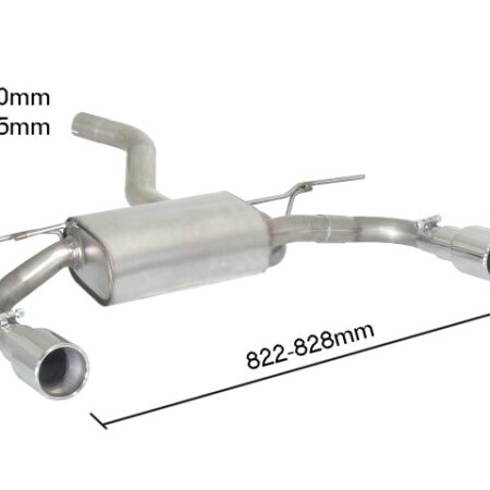 Scarico posteriore BMW Serie 3 F30-F31-F34-F35 omologato - Ragazzon 50.0442.05