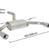 Scarico posteriore BMW Serie 3 F30-F31-F34-F35 omologato Sport Line – Ragazzon 50.0442.60