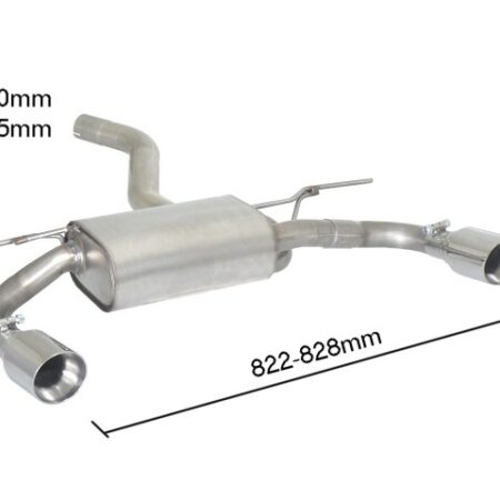 Scarico posteriore BMW Serie 3 F30-F31-F34-F35 omologato Sport Line - Ragazzon 50.0442.60