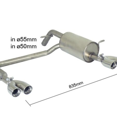 Scarico posteriore Peugeot 208 Mk1 omologato Sport Line - Ragazzon 50.0453.56