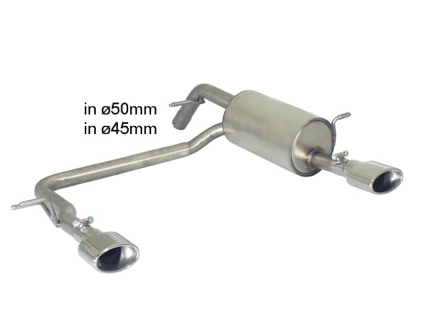 Scarico posteriore Peugeot 208 Mk1 omologato - Ragazzon 50.0458.10