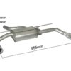 Scarico posteriore BMW Serie 3 F30-F31-F34-F35 omologato – Ragazzon 50.0462.04