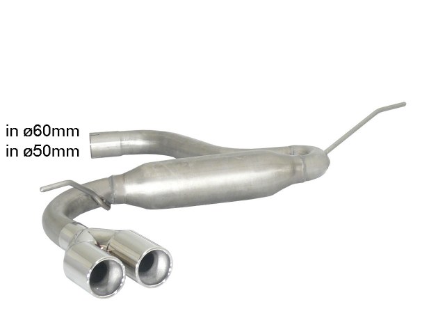 Scarico posteriore Audi A3 8V/8VA omologato - Ragazzon 50.0491.26