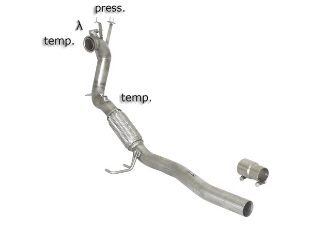 Tubo sostituzione catalizzatore Audi A3 8P Gruppo N - Ragazzon 50.0535.80