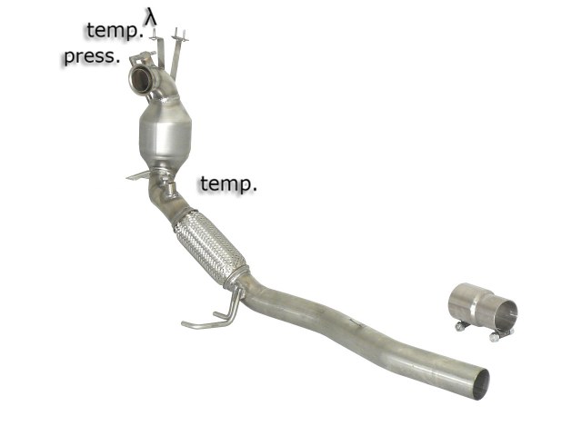 Catalizzatore sportivo Audi A3 8P Gruppo N - Ragazzon 50.0536.80