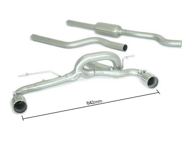 Tubo centrale scarico BMW Serie 1 F20/F21 omologato - Ragazzon 50.0555.05