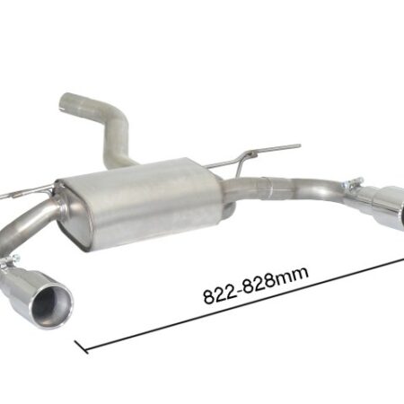 Scarico posteriore BMW Serie 3 F30-F31-F34-F35 omologato - Ragazzon 50.0727.05