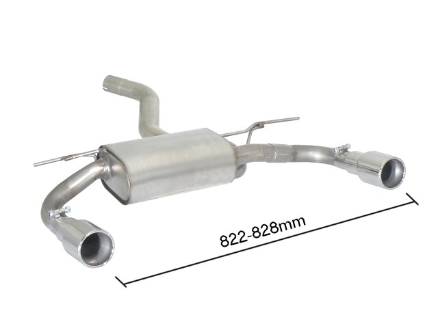 Scarico posteriore BMW Serie 3 F30-F31-F34-F35 omologato - Ragazzon 50.0727.05