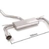 Hinterauspuff Seat Leon Mk3 5F homologiert Sport Line - Ragazzon 50.0864.61