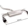 Hinterauspuff Seat Leon Mk3 5F homologiert Sport Line Black - Ragazzon 50.0864.61B