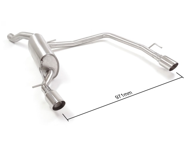 Scarico posteriore Seat Ibiza Mk5 KJ omologato Sport Line - Ragazzon 50.0880.60