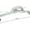 Tubo posteriore scarico BMW Serie 1 F20/F21 Gruppo N – Ragazzon 50.0960.05
