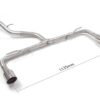 Hinteres Auspuffrohr Volkswagen Golf Mk8 CD homologiert Sport Line - Ragazzon 50.0994.61