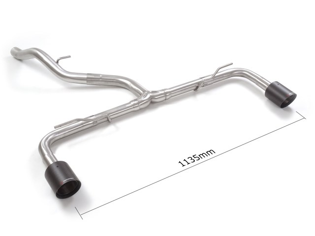 Tubo posteriore scarico Volkswagen Golf Mk8 CD Gruppo N Carbon Shot - Ragazzon 50.0994.74