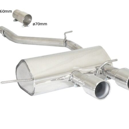 Scarico posteriore Volkswagen Golf Mk6 1K omologato - Ragazzon 50.0303.06