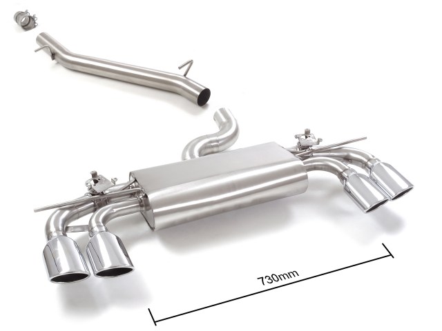 Tubo centrale scarico Volkswagen Golf Mk7.5 AU omologato - Ragazzon 50.0877.35