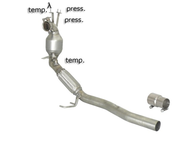 Catalizzatore sportivo Volkswagen Passat Mk6 3C Gruppo N - Ragazzon 54.0235.01