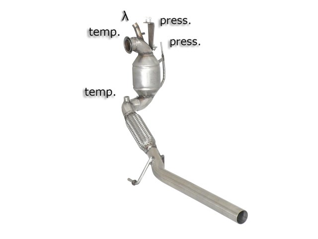 Catalizzatore sportivo Audi A1 8X Gruppo N - Ragazzon 54.0243.01