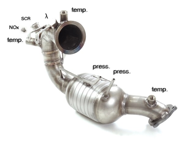 Catalizzatore sportivo Audi A6 4G Gruppo N - Ragazzon 54.0375.01