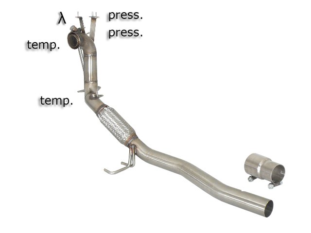 Tubo sostituzione catalizzatore Volkswagen Passat Mk6 3C Gruppo N - Ragazzon 55.0282.00