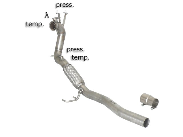 Tubo sostituzione catalizzatore Seat Leon Mk2 1P Gruppo N - Ragazzon 55.0315.00