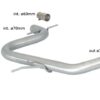 Mittleres Auspuffrohr Volkswagen Golf Mk6 1K homologiert - Ragazzon 55.0374.00