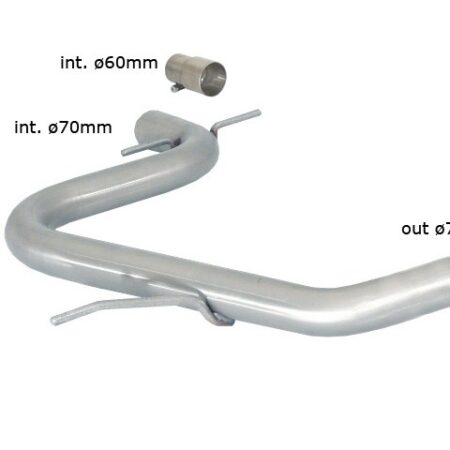 Tubo centrale scarico Volkswagen Golf Mk6 1K Gruppo N - Ragazzon 55.0374.00