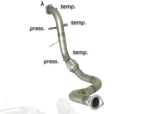 Tubo sostituzione catalizzatore Land Rover Defender Gruppo N - Ragazzon 55.0412.00