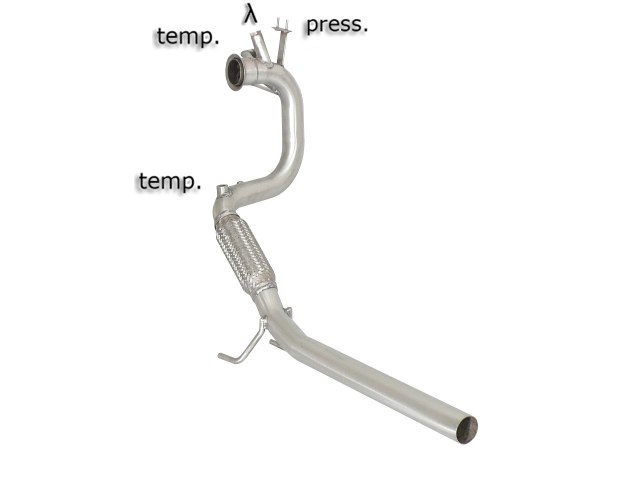 Tubo sostituzione catalizzatore Audi A1 8X Gruppo N - Ragazzon 55.0421.00