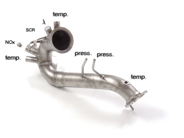 Tubo sostituzione catalizzatore Audi A6 4G Gruppo N - Ragazzon 55.0667.00