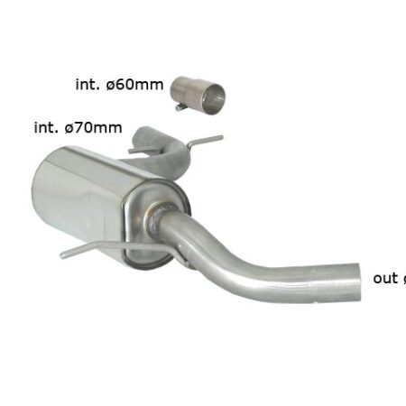 Tubo centrale scarico Volkswagen Golf Mk6 1K - Ragazzon 57.0073.00
