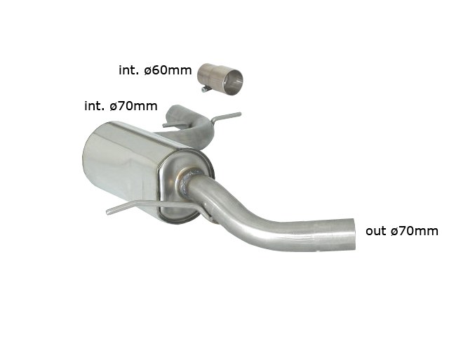 Tubo centrale scarico Volkswagen Golf Mk6 1K - Ragazzon 57.0073.00